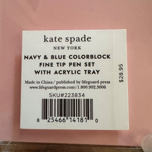 Kate Spade Pen & Tray Set 3 Fine Point Pens & NotePads Set of 2 NWT - Picture 4 of 5